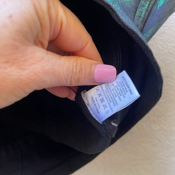 NWT Akira FOIL EFFECT DENIM TOP S - Picture 7 of 10